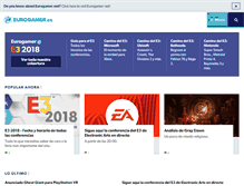 Tablet Screenshot of eurogamer.es